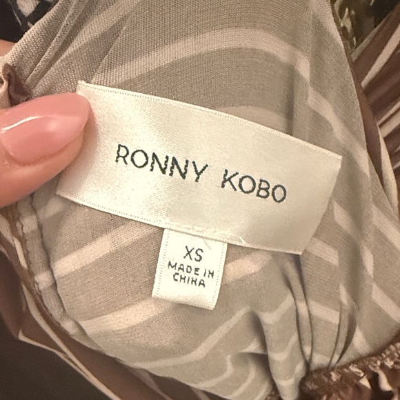 Ronny Kobo XS Izel Draped Mini Dress NWT - Picture 6 of 6